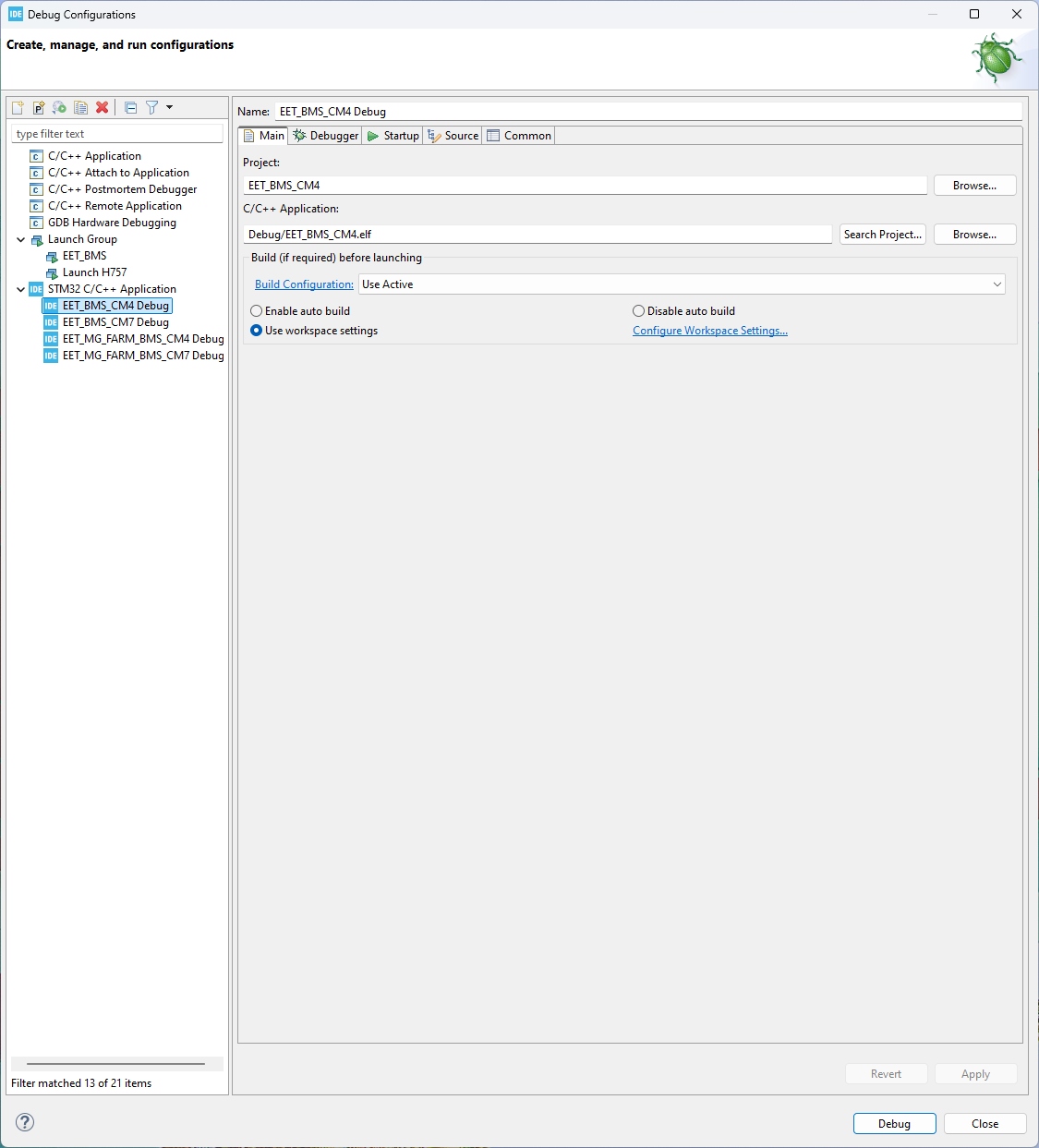 Debug CM4 Main